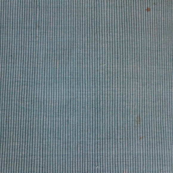 5-pc VINTAGE Fabric tablecloth napkin Turquoise and 7-pc plastic white - Picture 11 of 15